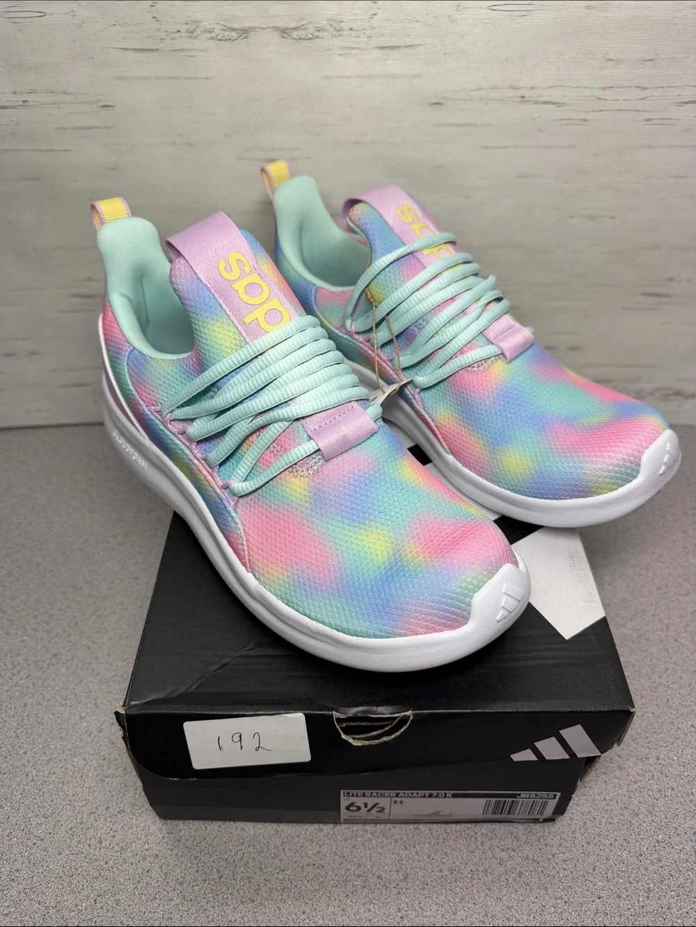 adidas Women's Pastel Tie-Dye Slip-On Sneakers - Mint, Pink, Yellow, Blue